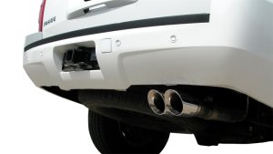 Chevrolet Tahoe Performance Exhaust - Single Rear Exit - CORSA Performance - Sport Cat Back with Twin 4.0in. Pro-Series Tips - Polished - `09-`14